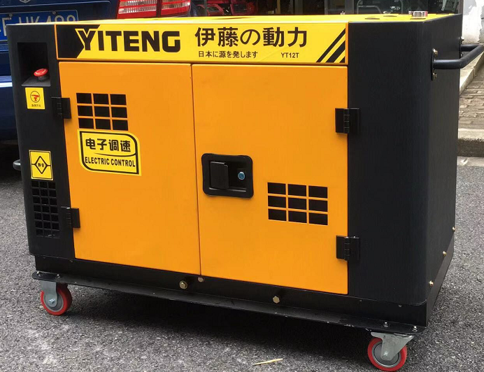 10kw雙缸水冷稀土永磁靜音柴油發(fā)電機(jī)YT12T